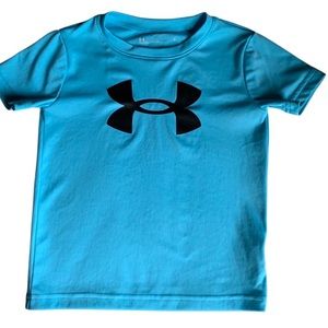 Under Armour boys size 5 blue T-shirt